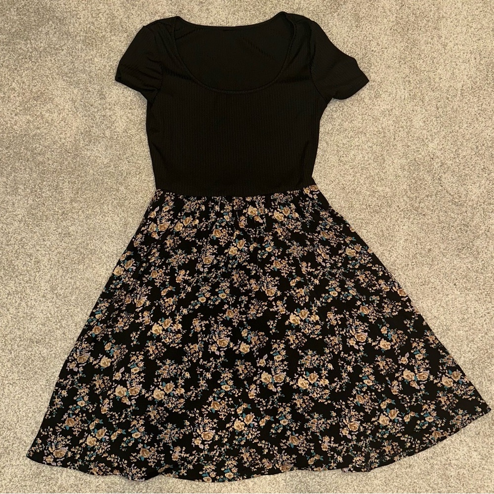 Black Floral Sundress